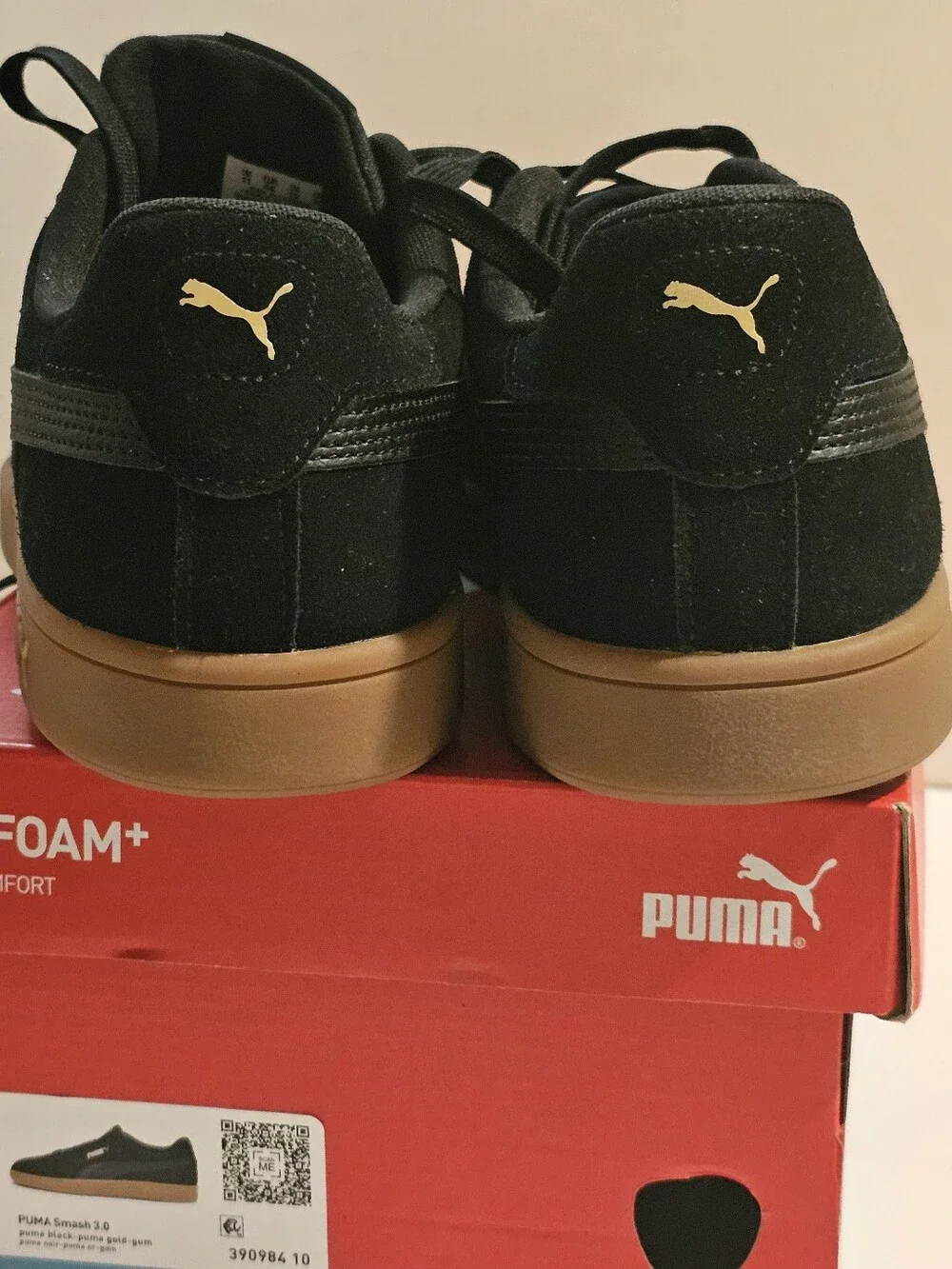 PUMA Smash 3.0 / Black Suede / Gum Sole 📍RARE SZ 12 📍39098410